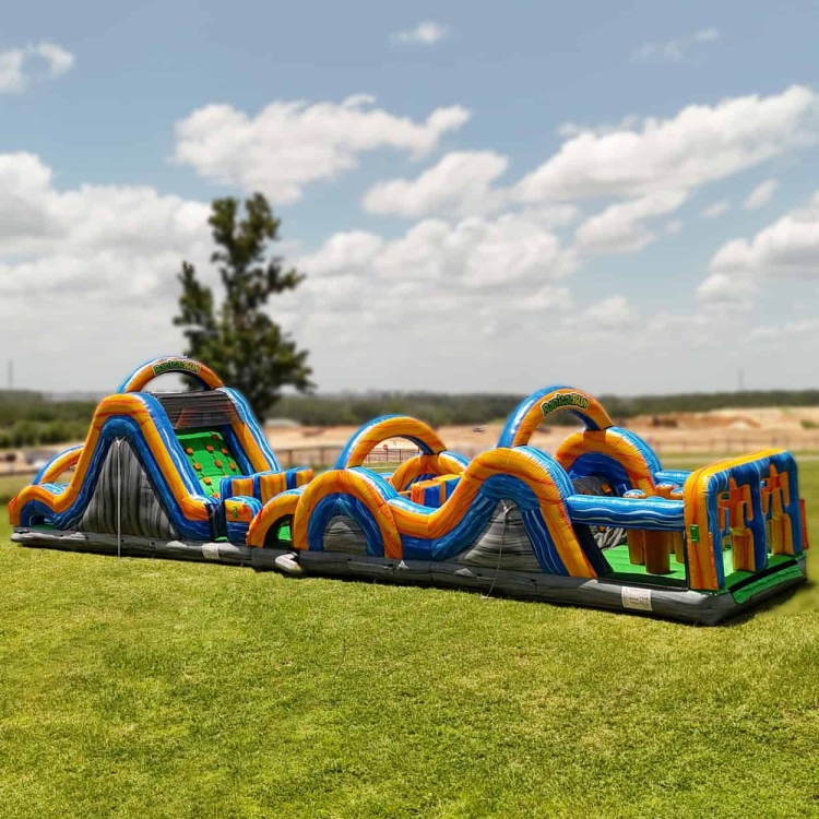 65ft Radical Rush & Slide Obstacle Course